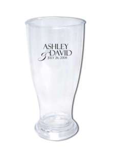 200 New PERSONALIZED 4oz Pilsner Shooter Wedding Favors  