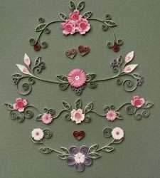 Wedding & Romance Quilling Kit includes Designs, Paper  