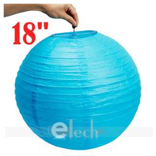   Blue Chinese Paper Ball Lantern Wedding Party Decorations 18  