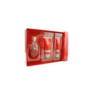 LACOSTE RED STYLE IN PLAY by Lacoste SET EDT SPRAY 4.2 OZ & AFTERSHAVE 