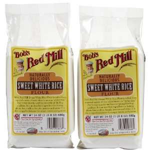 Bobs Red Mill Sweet White Rice Flour, 24 oz   2 pk.  