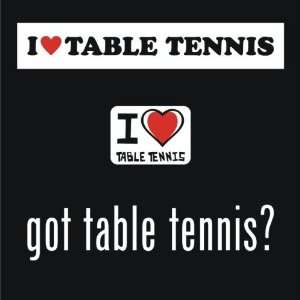  I love Table Tennis and got Table Tennis 3 Sticker pack 
