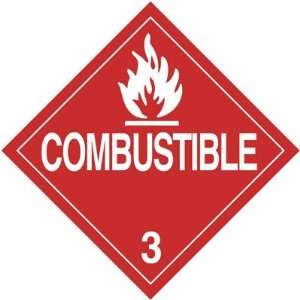  Tagboard D.O.T. Placard   Combustible