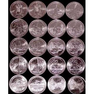   Park Quarters Set 2010 2011 Complete Set P&D 20 Uncirculated Coins