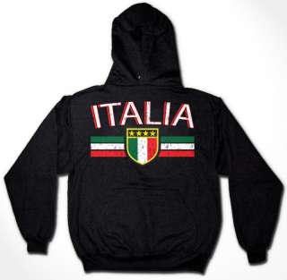 Italia World Cup Soccer Hoodie Hoody Sweatshirt Italy  