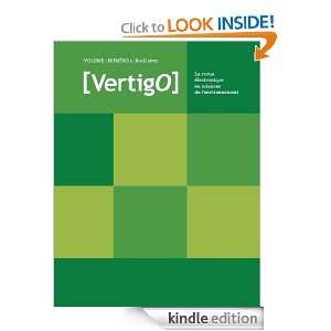 Volume 1 Numéro 1  2000   Varia   VertigO (French Edition) Les 
