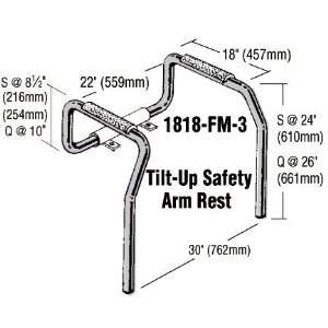   Alloy 304 Peened 1 1/4inch Tilt Up Safety Arm Rest