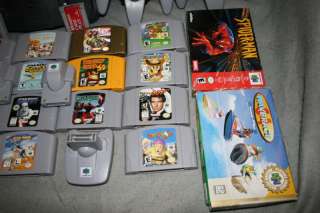 Nintendo 64 system box expansion controllers transfer lot 24 games 