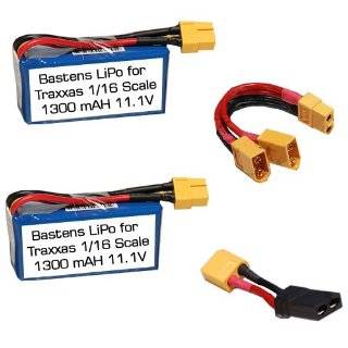   battery pair kit with y adapter for the traxxas brushless vxl 1