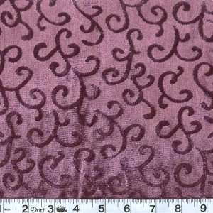   Velour Eggplant Purple Fabric By The Yard Arts, Crafts & Sewing