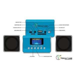   Mini Boombox Blue  Players & Accessories