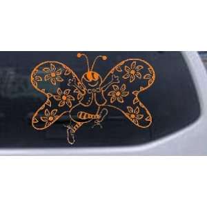 Cute Butterfly with Flowers Butterflies Car Window Wall Laptop Decal 