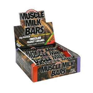  Muscle Milk Bar Chocolate Peanut Caramel 8 Bars Health 