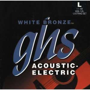   White Light 12 String Acoustic Electric Guitar Strings Musical