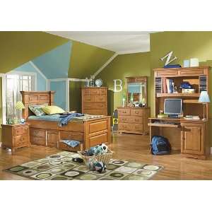  Home Line Wood Student Desk with Hutch B982DK DH
